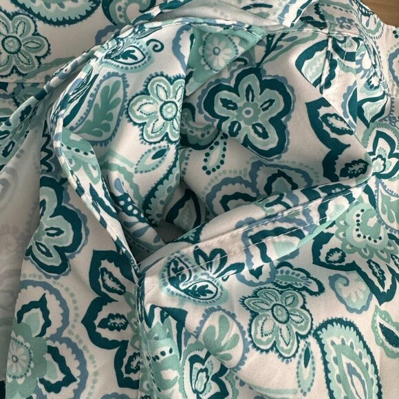 Ripskirt Wrap Skirt Cover Up Womens XL Sea Glass Floral Paisley NWT SW-1981 - Picture 5 of 11